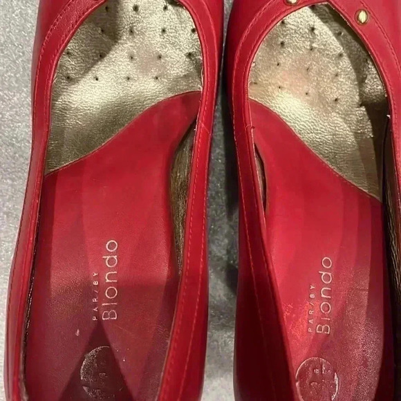 [US6] Blondo Canada Red Aquaprotect Leather Pumps  Womens Size US 6M - Picture 6 of 7